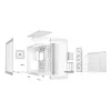 PC korpusas be quiet! LIGHT BASE 900 DX White Full Tower – ATX/EATX, stiklinis šonas, RGB, max GPU 495 mm, aušintuvo aukštis 190 mm