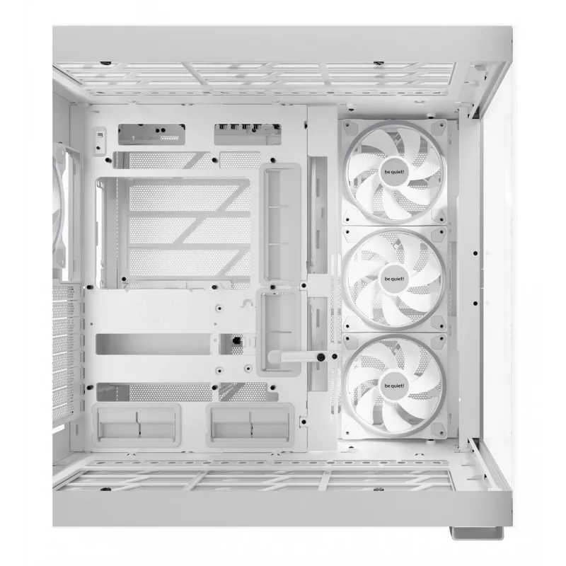 PC korpusas be quiet! LIGHT BASE 900 DX White Full Tower – ATX/EATX, stiklinis šonas, RGB, max GPU 495 mm, aušintuvo aukštis 190 mm