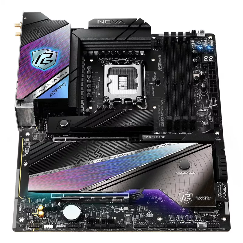 ASRock Pagrindinė Plokštė Z890 Nova WiFi LGA1851 Intel Z890 4x DDR5 1x HDMI 2.1 TMDS/FRL 8G 2x Thunderbolt 4 ATX