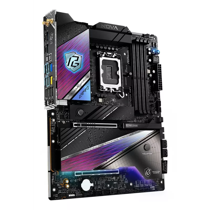 ASRock Pagrindinė Plokštė Z890 Nova WiFi LGA1851 Intel Z890 4x DDR5 1x HDMI 2.1 TMDS/FRL 8G 2x Thunderbolt 4 ATX
