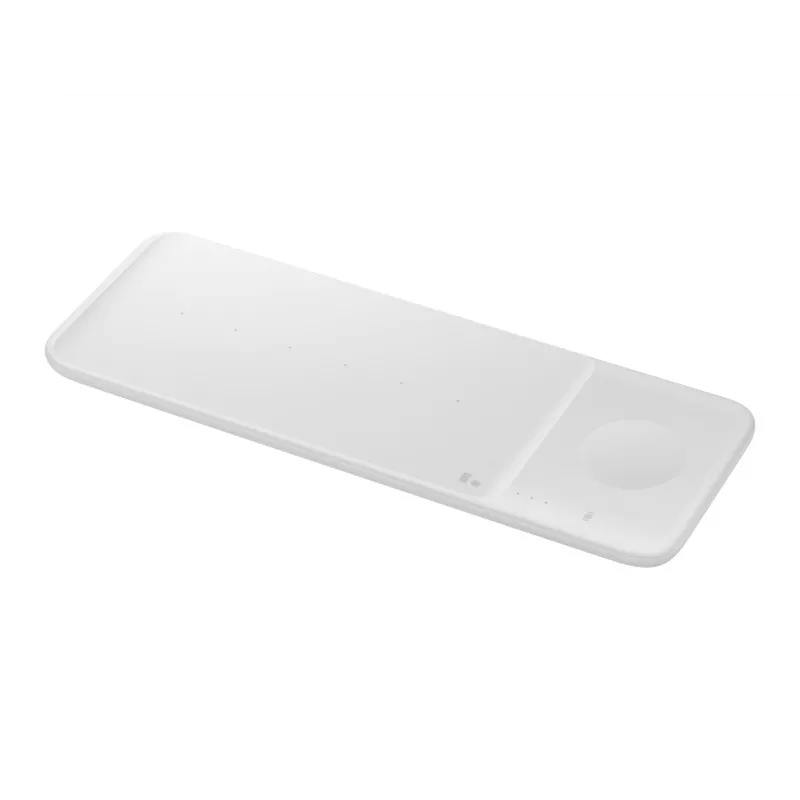 Samsung Wireless Charger Trio belaidis įkroviklis ausinėms, išmaniajam telefonui ir išmaniajam laikrodžiui, baltas, USB, greitasis įkrovimas