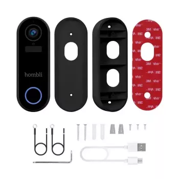 Išmanusis vaizdo skambutis Hombli Pack Black White IP65 Belaidis 1080p