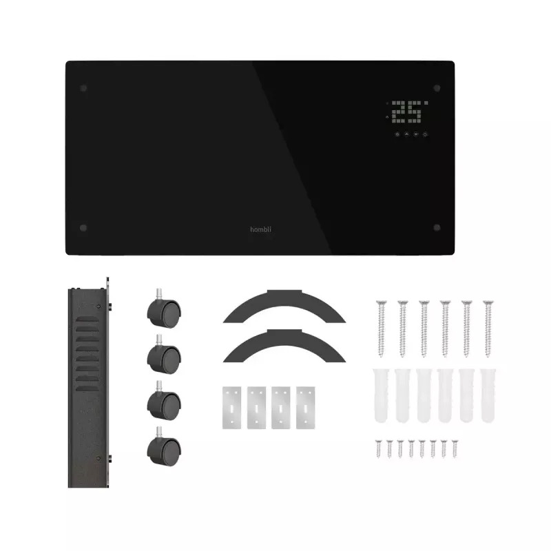 Hombli HBCH-0300 elektrinis konvektorinis šildytuvas 2000 W, juodas