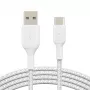 USB kabelis Belkin BoostCharge CAB002BT2MWH 2 m USB A į USB C baltas