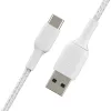 USB kabelis Belkin BoostCharge CAB002BT2MWH 2 m USB A į USB C baltas