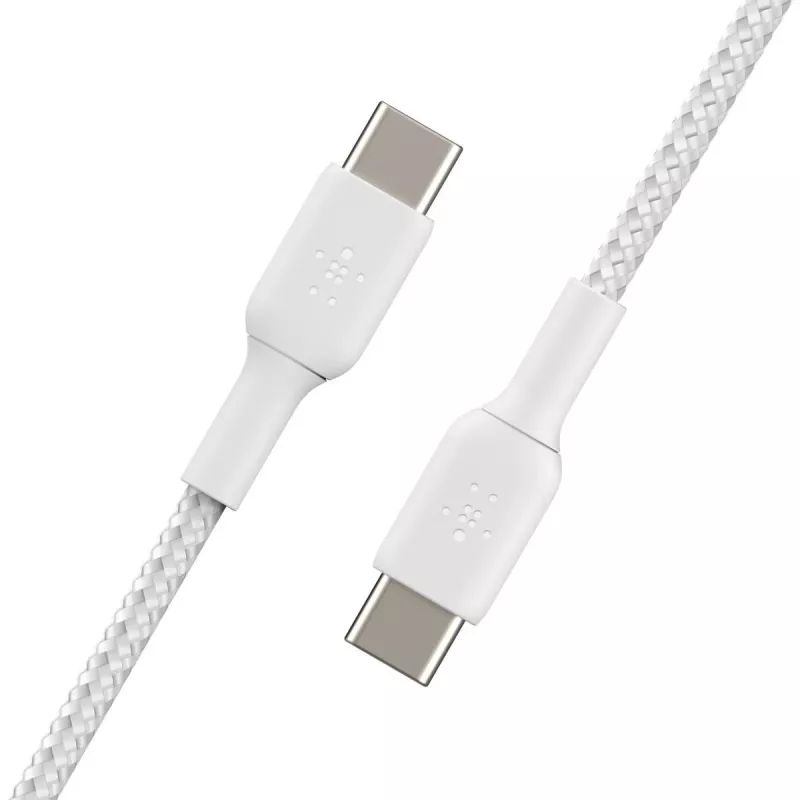 USB kabelis Belkin CAB004BT1MWH2PK USB 2.0 1 m USB-C baltas