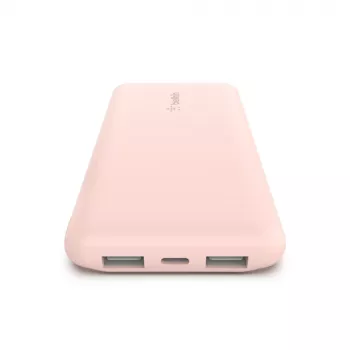 BELKIN BOOST↑CHARGE 10000 mAh nešiojamas maitinimo bankas USB-C / USB-A 15W – rožinis auksas