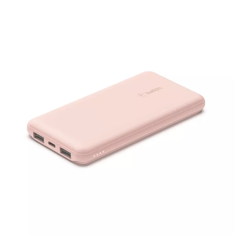 BELKIN BOOST↑CHARGE 10000 mAh nešiojamas maitinimo bankas USB-C / USB-A 15W – rožinis auksas