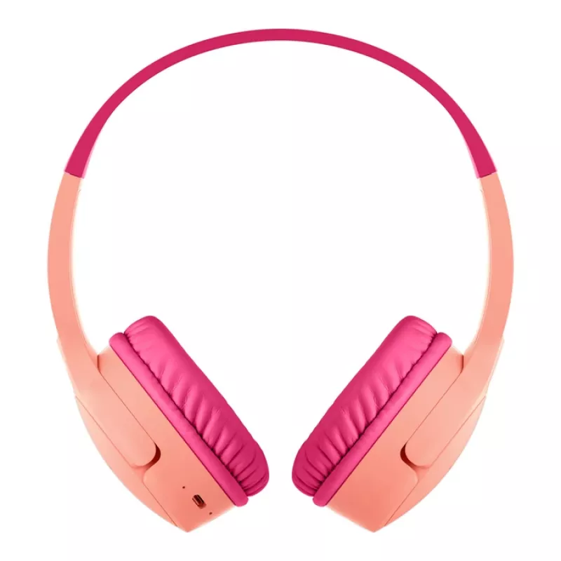BELKIN SoundForm Kids belaidės ausinės vaikams – rožinės