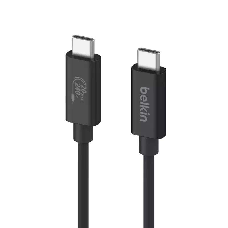 USB laidas Belkin INZ004BT2MBK USB4 Gen 2x2 2 m USB-C juodas
