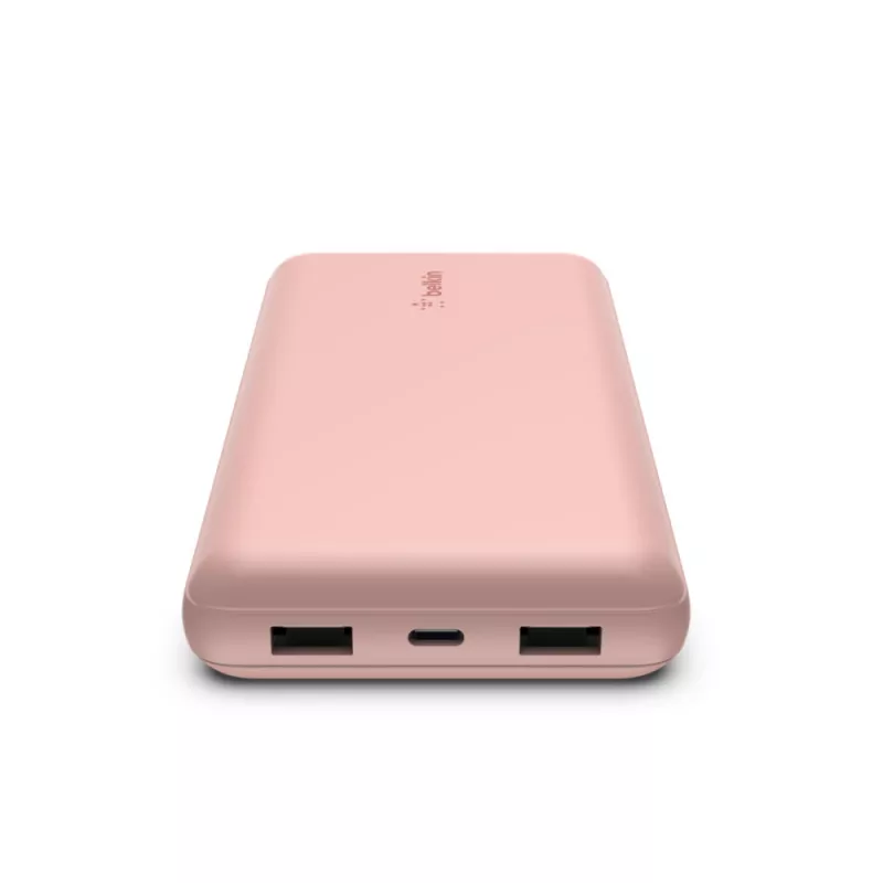 BELKIN BPB012btRG nešiojamas įkroviklis 20000 mAh, USB-A ir USB-C, 15 W, rožinis auksas
