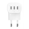BELKIN BoostCharge 3 prievadų USB-C sieninis įkroviklis su PPS 67 W, baltas