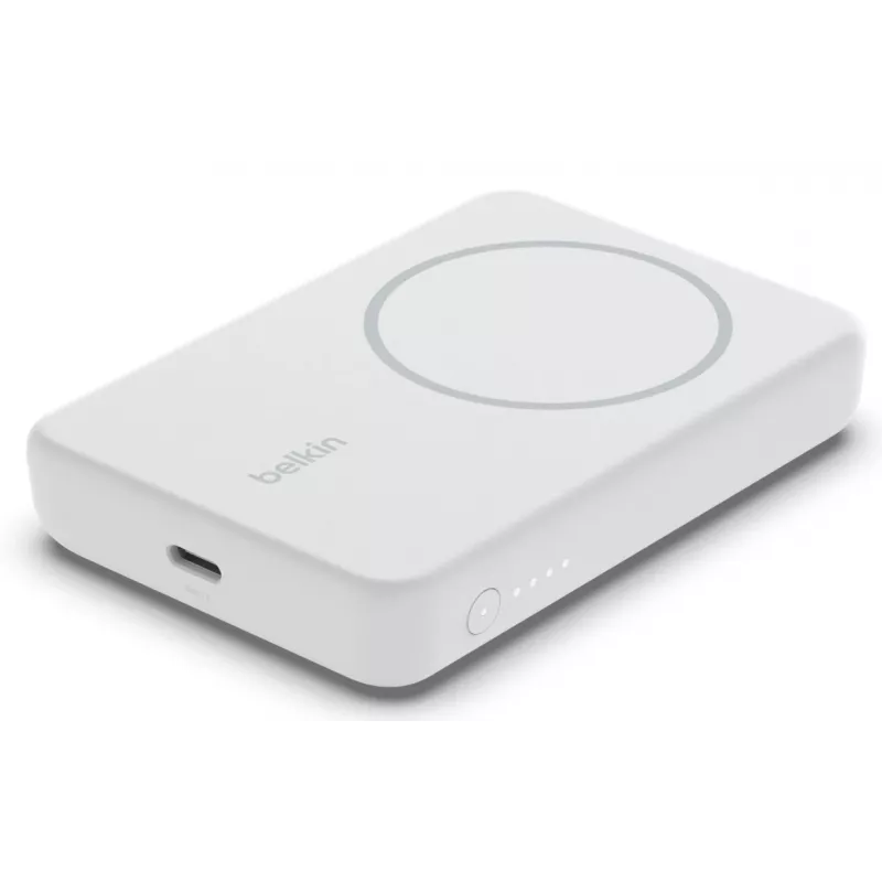 BELKIN BoostCharge belaidis magnetinis powerbank 5000 mAh baltas