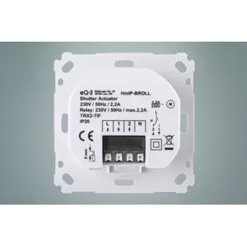 Homematic IP HmIP-BROLL Baltas pavarų valdiklis žaliuzėms