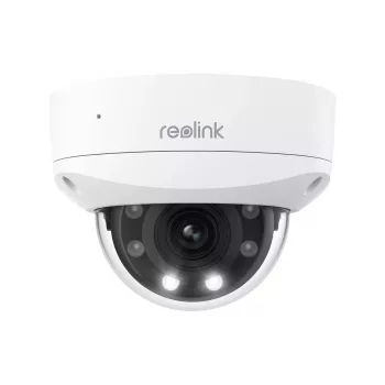 IP stebėjimo kamera Reolink P437 4K kupolas, 8 MP 3840x2160, 5x optinis priartinimas, PoE (IEEE 802.3af), IK10, IP67, MicroSD iki 256 GB