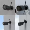 Reolink Argus B320-B 3 MP belaidė cilindro formos lauko IP kamera, baterija/saulės panelė, Wi-Fi 2,4 GHz, 2304x1296, H.265, dvipusis garsas, microSD iki 128 GB, juoda