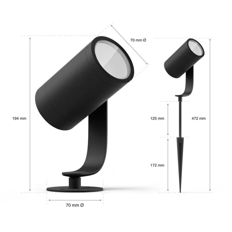 Philips Hue White and colour ambience Lily lauko prožektorius