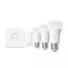 Philips Hue White pradinis rinkinys: 3 E27 išmanios lemputės (1100 liumenų) + reguliatorius