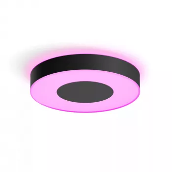 Protingas lubinis šviestuvas Philips Hue Infuse didelis juodas – balta ir spalvų atmosfera, Bluetooth, Ø425×86 mm, 50–60 Hz