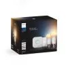 Philips Hue White ambience pradinis rinkinys: 2 E27 išmaniosios lemputės (1100) + reguliatoriaus jungiklis