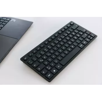 CHERRY KW 9200 MINI klaviatūra universali USB + RF belaidė + Bluetooth QWERTZ vokiška juoda