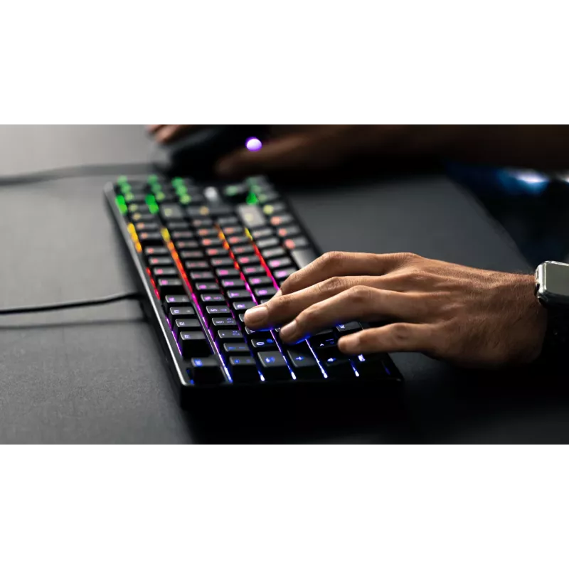 CHERRY G80-3000N RGB TKL klaviatūra laidinė USB QWERTZ vokiška juoda