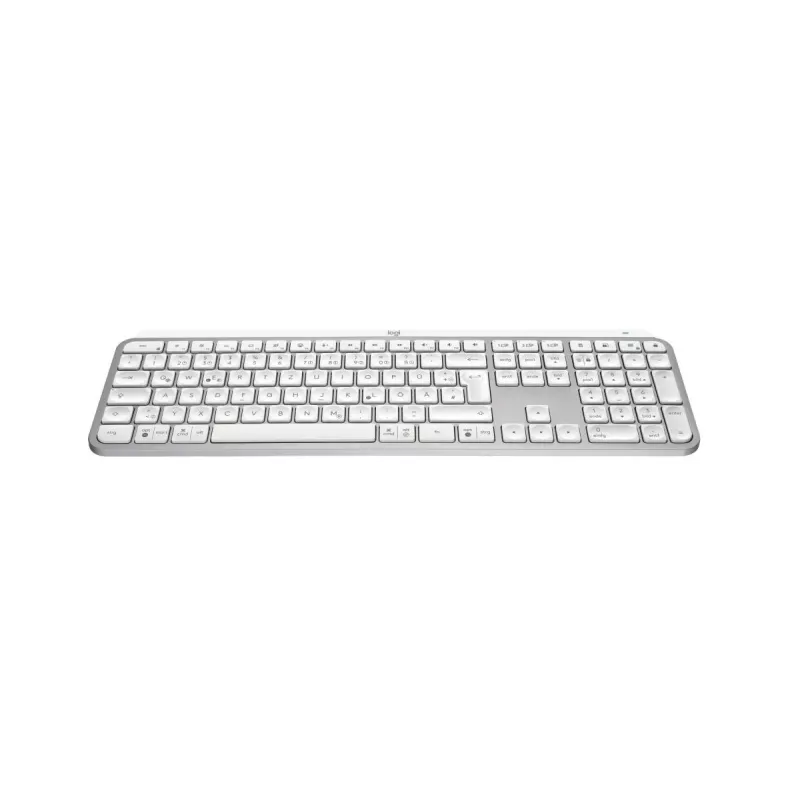 Klaviatūra Logitech MX Keys S Universal RF Wireless + Bluetooth QWERTZ Vokiška Aliumininė Balta