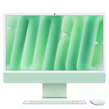 Viename kompiuteryje Apple iMac 24 colių M4 lustas 16 GB RAM 256 GB SSD Apple GPU macOS