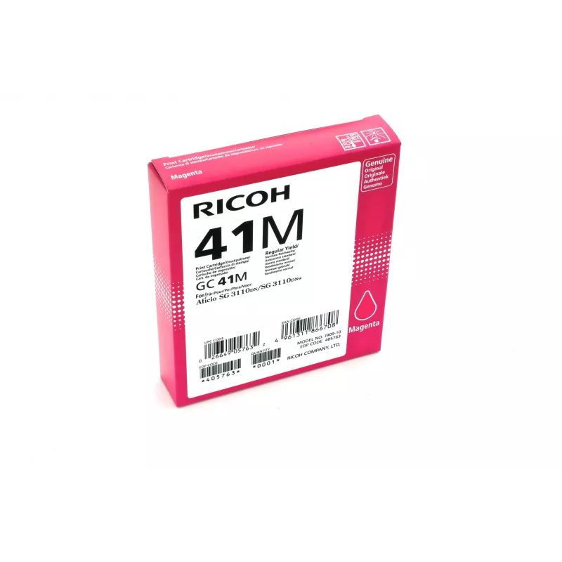 Ricoh 405763 originali rašalo kasetė, 1 vnt., standartinė išeiga, purpurinė