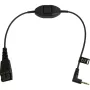 Garso kabelis Jabra 8800-00-55 0,3 m QD 2,5 mm Jack juodas