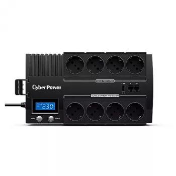 Nepertraukiamo maitinimo šaltinis CyberPower BR1200ELCD linijinis interaktyvus 1.2 kVA 720 W 8 lizdai