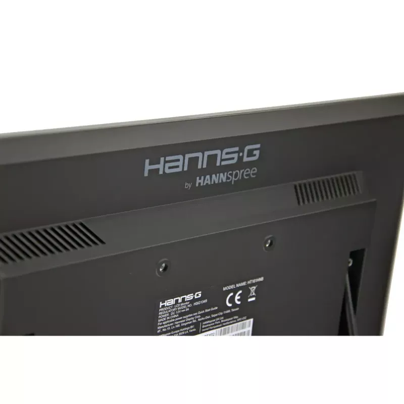 Hannspree HT161HNB kompiuterio monitorius 39,6 cm (15,6 colio) 1366 x 768 pikselių HD LED jutiklinis stalinis juodas