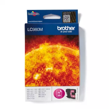 Brother LC980M rašalinė kasetė 1 vnt. Originali rausva