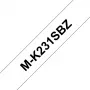Brother M-K231SBZ lipni juosta etiketėms juoda ant baltos