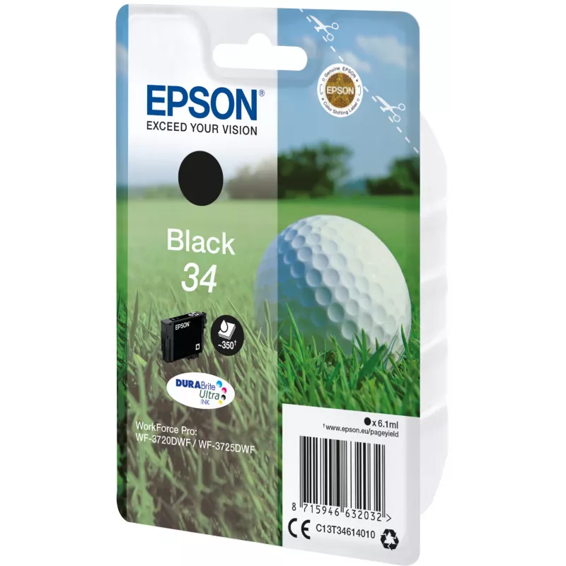 Epson DURABrite Ultra rašalas 34 juodas, vienkartinė kasetė
