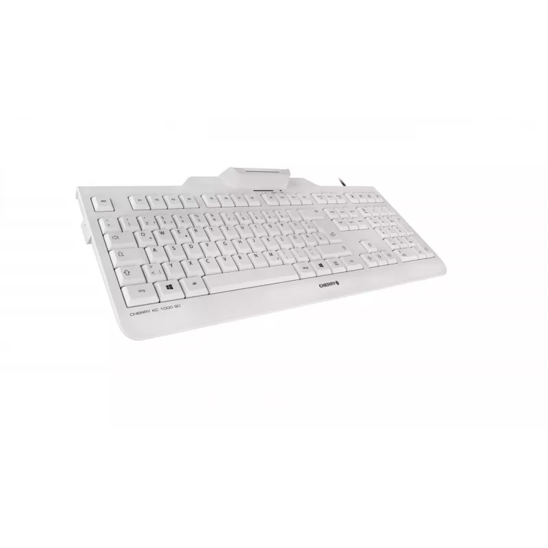 Cherry KC 1000 SC Office klaviatūra USB QWERTZ vokiška pilka