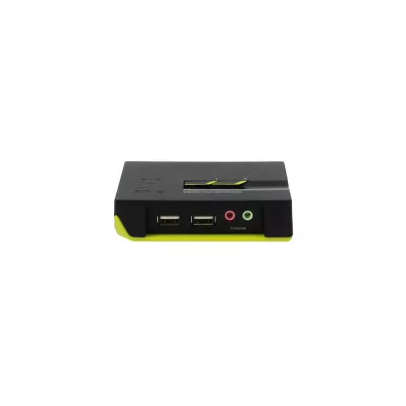 LevelOne 2 prievadų USB VGA KVM jungiklis su garso palaikymu