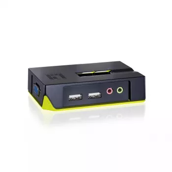 LevelOne 2 prievadų USB VGA KVM jungiklis su garso palaikymu