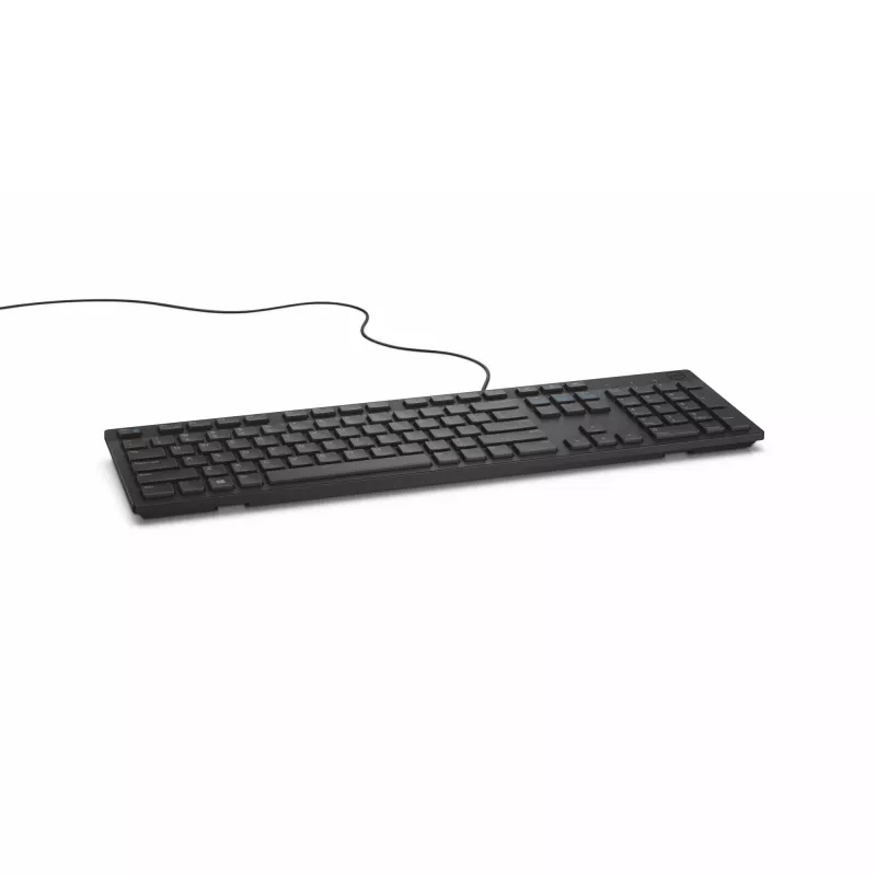 DELL Wired Keyboard KB216 – Vokiškas (QWERTZ) – Juoda, Pilno dydžio (100%), Laidinė, USB