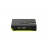 LevelOne 2-Port USB VGA KVM jungiklis, 2048 x 1536 pikseliai, juoda, žalia