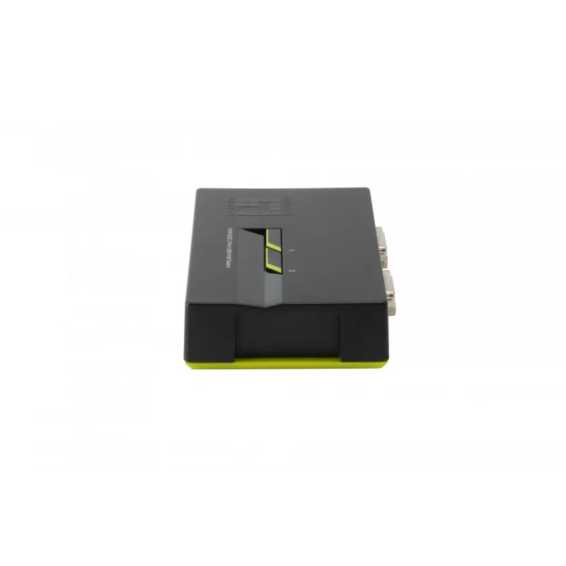 LevelOne 2-Port USB VGA KVM jungiklis, 2048 x 1536 pikseliai, juoda, žalia