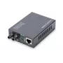 DIGITUS DN-82110-1 gigabitinis terpių keitiklis, daugiamodis 10/100/1000Base-T į 1000Base-SX, RJ45 į ST, 850 nm, iki 0,5 km