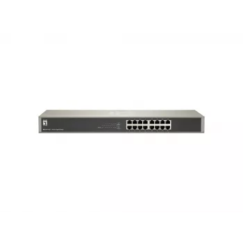 LevelOne GSW-1657 16 prievadų Gigabit tinklo jungiklis, nevaldomas, montavimas į stovą