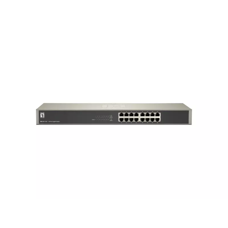 LevelOne GSW-1657 16 prievadų Gigabit tinklo jungiklis, nevaldomas, montavimas į stovą