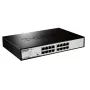 D-Link DGS-1016D/E tinklo jungiklis, nevaldomas, juodas, metalinis