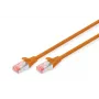 DIGITUS Patch laidas - CAT6 - S/FTP - Snagless - Cu - 0,5 m - oranžinis