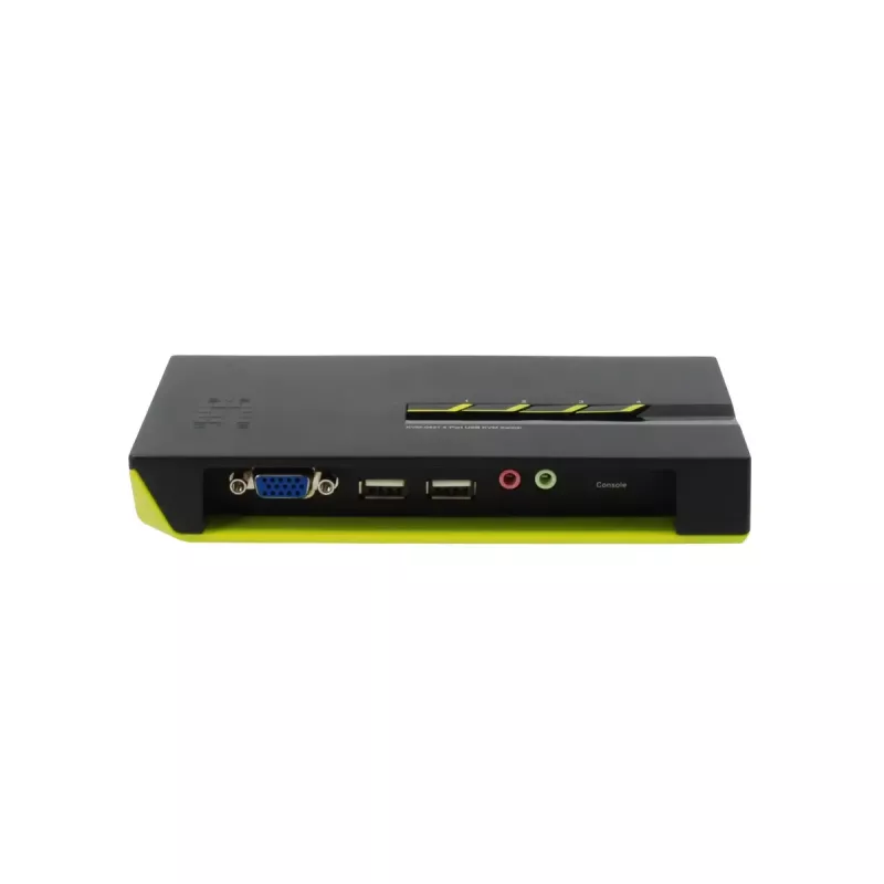 LevelOne KVM-0421 4 prievadų USB VGA KVM jungiklis su garsu