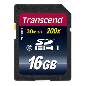 Flash atminties kortelė Transcend 16GB SDHC Class 10 TS16GSDHC10