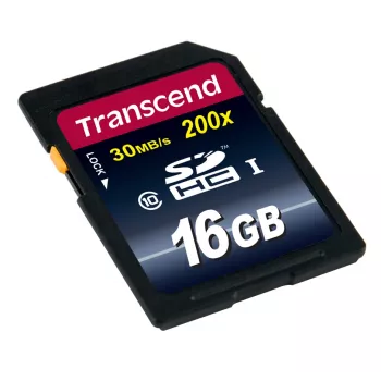 Flash atminties kortelė Transcend 16GB SDHC Class 10 TS16GSDHC10