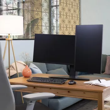Dviejų monitorių pakeliamas stovas Ergotron Neo Flex 62.2 cm juodas